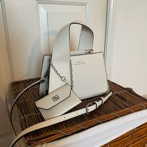 French Connection Cream Crossbody Bag Set